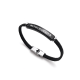 Personalisiertes Edelstahl & Leder Armband – Gravur möglich, verschiedene Farben