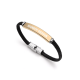 Personalisiertes Edelstahl & Leder Armband – Gravur möglich, verschiedene Farben