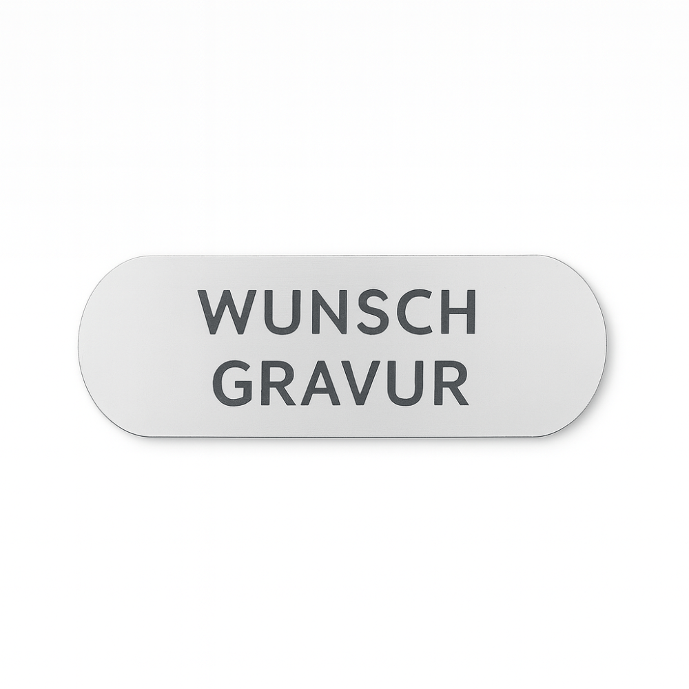 Namensschild mit Gravur – Türschild, Klingelschild & Briefkastenschild – selbstklebend