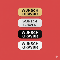Namensschild mit Gravur – Türschild, Klingelschild & Briefkastenschild – selbstklebend