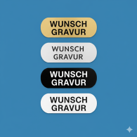 Namensschild mit Gravur – Türschild, Klingelschild & Briefkastenschild – selbstklebend