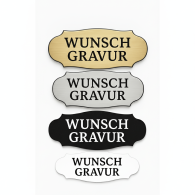 Namensschild mit Gravur – Türschild, Klingelschild & Briefkastenschild – selbstklebend
