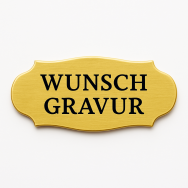 Namensschild mit Gravur – Türschild, Klingelschild & Briefkastenschild – selbstklebend