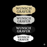 Namensschild mit Gravur – Türschild, Klingelschild & Briefkastenschild – selbstklebend