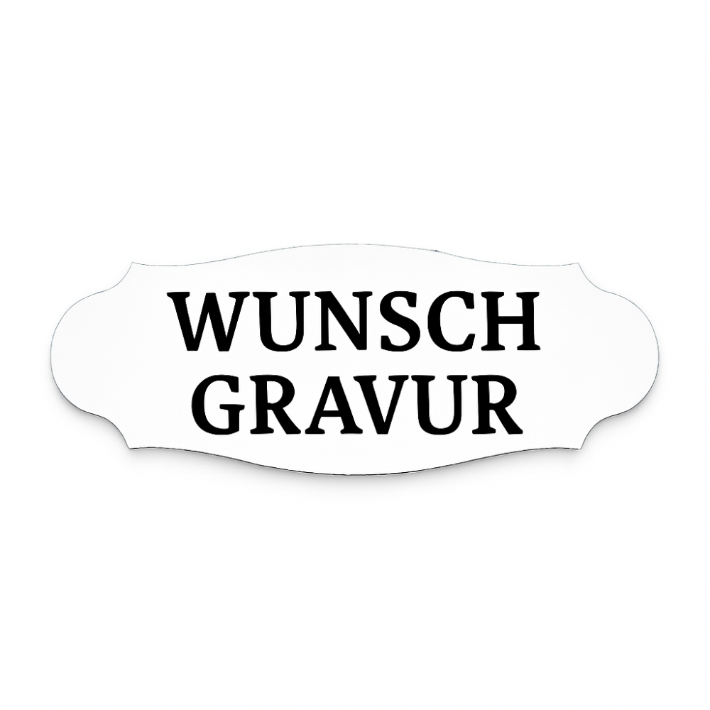 Namensschild mit Gravur – Türschild, Klingelschild & Briefkastenschild – selbstklebend