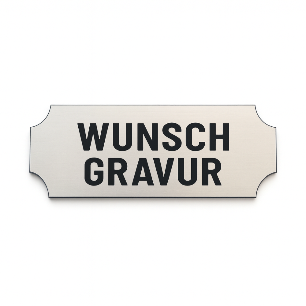 Namensschild mit Gravur – Türschild, Klingelschild & Briefkastenschild – selbstklebend