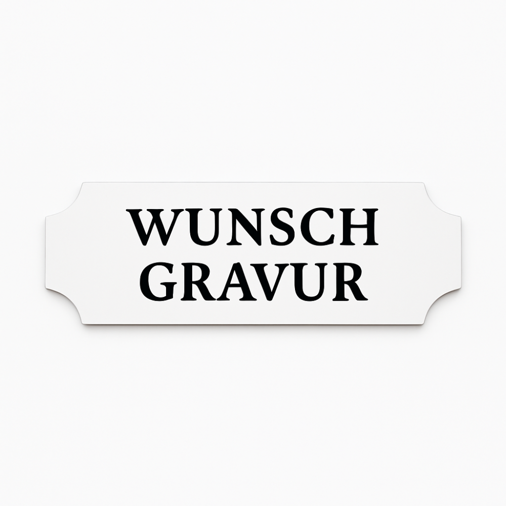 Namensschild mit Gravur – Türschild, Klingelschild & Briefkastenschild – selbstklebend