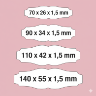 Namensschild mit Gravur – Türschild, Klingelschild & Briefkastenschild – selbstklebend