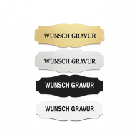 Namensschild mit Gravur – Türschild, Klingelschild & Briefkastenschild – selbstklebend