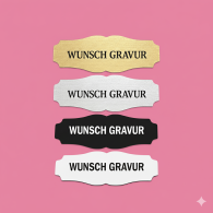 Namensschild mit Gravur – Türschild, Klingelschild & Briefkastenschild – selbstklebend