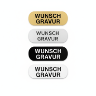 Namensschild mit Gravur – Türschild, Klingelschild & Briefkastenschild – selbstklebend