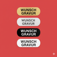 Namensschild mit Gravur – Türschild, Klingelschild & Briefkastenschild – selbstklebend
