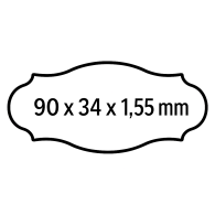 Namensschild mit Gravur – Türschild, Klingelschild & Briefkastenschild – selbstklebend