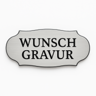Namensschild mit Gravur – Türschild, Klingelschild & Briefkastenschild – selbstklebend