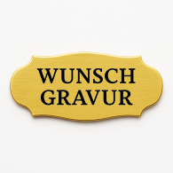 Namensschild mit Gravur – Türschild, Klingelschild & Briefkastenschild – selbstklebend