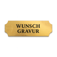 Namensschild mit Gravur – Türschild, Klingelschild & Briefkastenschild – selbstklebend