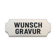 Namensschild mit Gravur – Türschild, Klingelschild & Briefkastenschild – selbstklebend