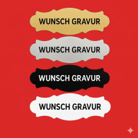 Namensschild mit Gravur – Türschild, Klingelschild & Briefkastenschild – selbstklebend