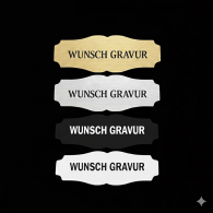 Namensschild mit Gravur – Türschild, Klingelschild & Briefkastenschild – selbstklebend